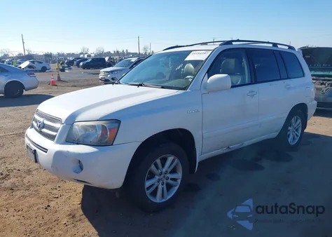 2006 Toyota Highlander Hybrid Limited V6 z USA, uszkodzony, nr VIN JTEEW21A460014611